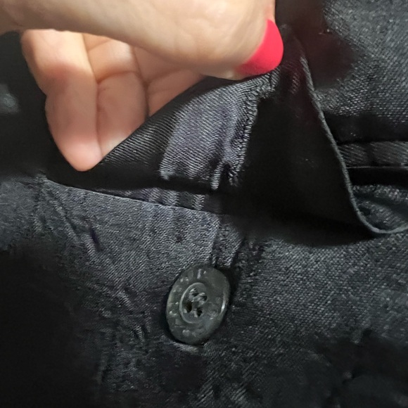 CLAIBORNE NAVY BLUE SPORTS JACKET- MENS- VINTAGE- 48L - Picture 8 of 9